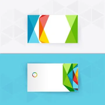 Abstract blank name card template for business artwork Stock Illustration