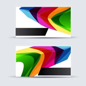 Abstract blank name card template for business artwork Stock Illustration