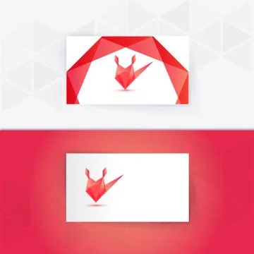 Abstract blank name card template for business artwork Stock Illustration