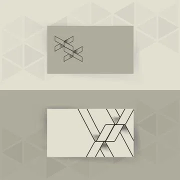 Abstract blank name card template for business artwork Stock Illustration