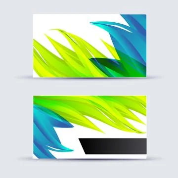Abstract blank name card template for business artwork Stock Illustration