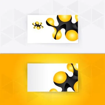 Abstract blank name card template for business artwork Illustrazione stock