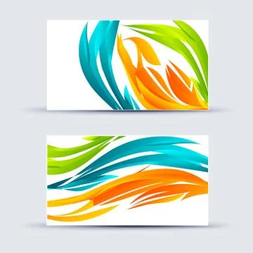 Abstract blank name card template for business artwork Stock Illustration