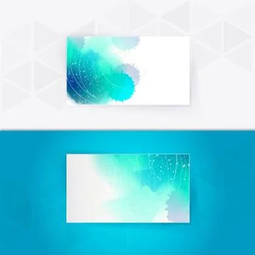 Abstract blank name card template for business artwork Stock Illustration