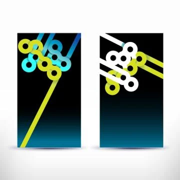 Abstract blank name card template for business artwork Stock Illustration