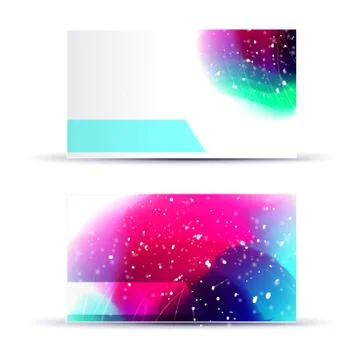 Abstract blank name card template for business artwork Stock Illustration