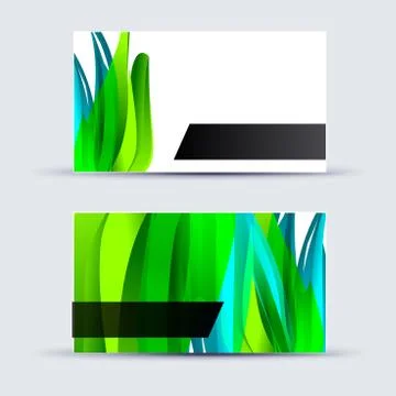 Abstract blank name card template for business artwork Stock Illustration