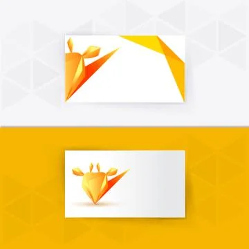 Abstract blank name card template for business artwork Stock Illustration