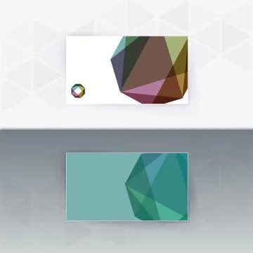 Abstract blank name card template for business artwork Stock Illustration