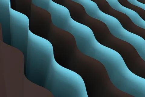 Abstract blank paper, gradient background, 3d rendering. Stock Illustration