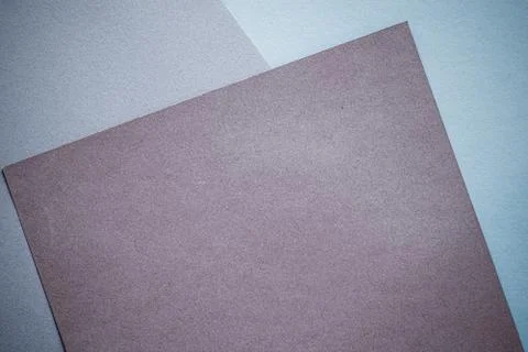 Abstract blank paper texture background, stationery mockup flatlay backdrop Stock Photos