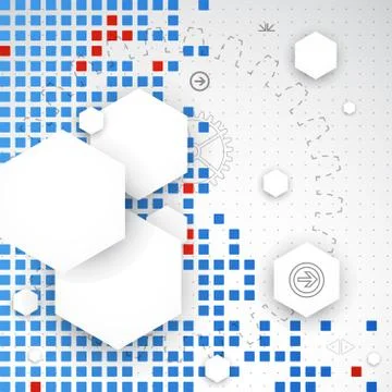 Abstract blank. Pixel art. Vector Stock Illustration