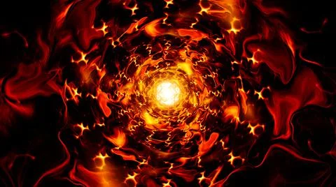 Abstract Blazing Fire Background 스톡 일러스트