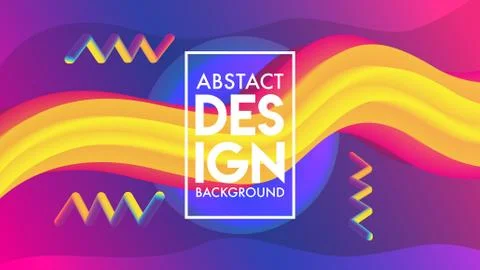 Abstract Blend Background Design Template Illustrazione stock
