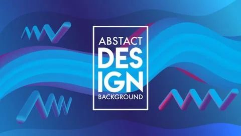 Abstract Blend Background Design Template, Purple, Violet, Blue 스톡 일러스트