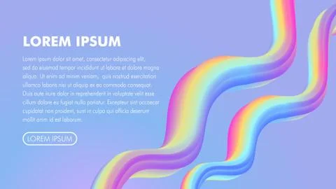 Abstract Blend Background Design Template, Gradation, Pink, Blue, Yellow, Pur Stock Illustration