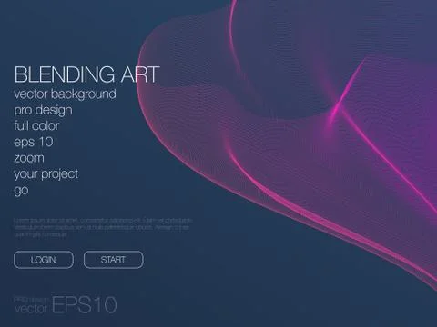 Abstract blend background. Template for web site Illustrazione stock