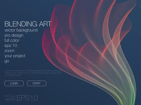 Abstract blend background. Template for web site Stock Illustration