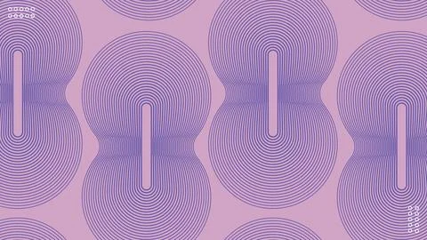 Abstract Blend Circle Eight Line Purple Background Seamless Pattern Modern .. Stock Illustration