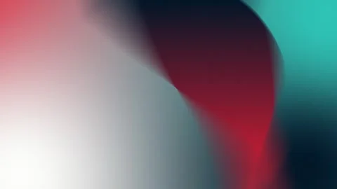 Abstract blend of red, teal, and white colors in seamless loop. 4K. Stock Footage 300840246