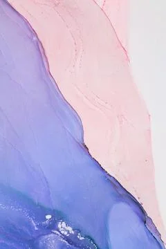 Abstract blend of soft pink and deep purple hues with gentle wave patterns Stock Photos