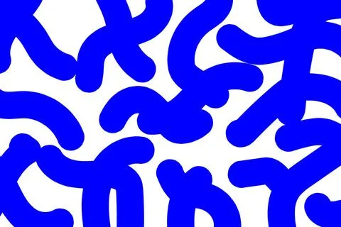 Abstract Blend Wave Background with Smooth Blue and White Gradient Stock Illustration