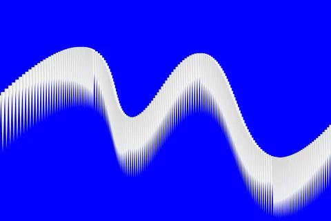 Abstract Blend Wave Background with Smooth Blue and White Gradient Stock Illustration