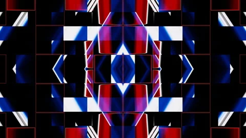 Abstract blinking blue and red neon arrows visualizer dj loop animation Stock Footage 241113403