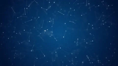 Abstract blinking dots with lines animation background Stock Footage 147514433