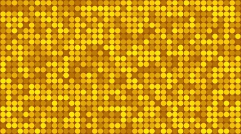 Abstract blinking golden disco circles seamless pattern background Stock Footage 67959558