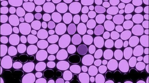 Abstract blinking oval pink shapes on a black background. Design. Neon blinking Stock Illustration