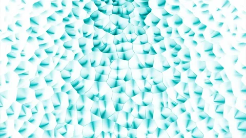 Abstract blinking particles creating rotating surface. Design. Round spinning Stock Footage 268371060