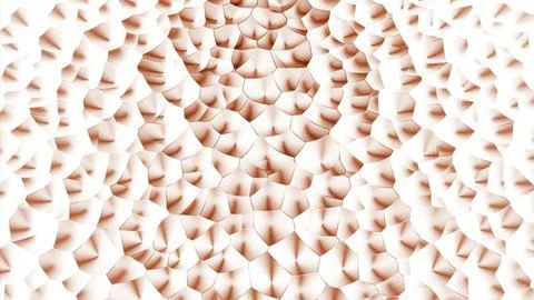 Abstract blinking particles creating rotating surface. Design. Round spinning 库存插图