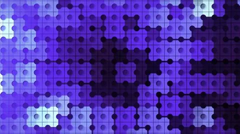 Abstract blinking puzzle tiles background trying to find a suitable pair. Motion イラスト素材