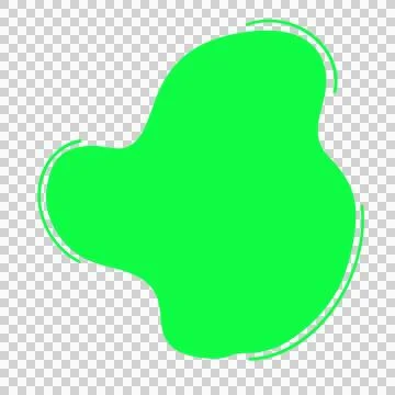 Abstract Blob Art Line Shape Foto stock