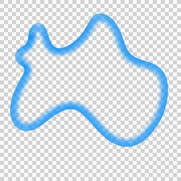 Abstract Blob Art Line Shape Stock Photos
