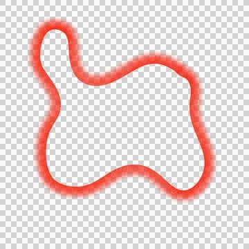 Abstract Blob Art Line Shape Stock Photos