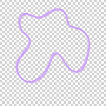 Abstract Blob Art Line Shape Foto stock