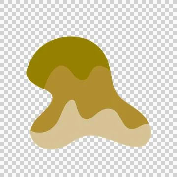 Abstract Blob Art Line Shape Foto stock