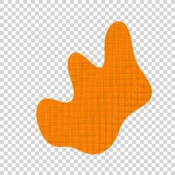 Abstract Blob Art Line Shape Foto stock