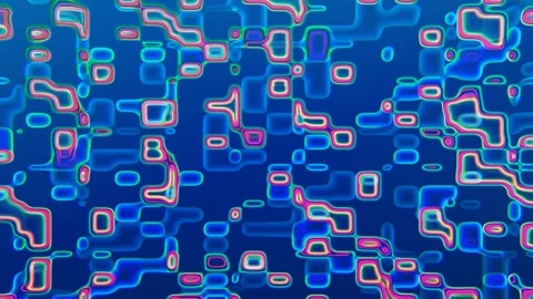 Abstract Blob Motion Graphics Fluid  Blue Stock Footage 313458197