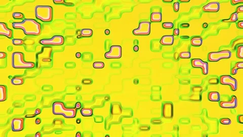 Abstract Blob Motion Graphics Fluid  Yellow Stock Footage 313458202
