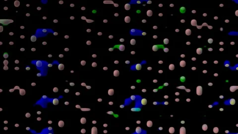 Abstract Blob Pattern Animation Loop Video stock 287884585