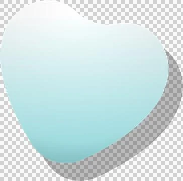 Abstract blob shape is floating on transparent background in flat vector showing イラスト素材