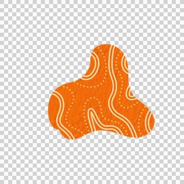 Abstract Blob Shape Stock Illustration