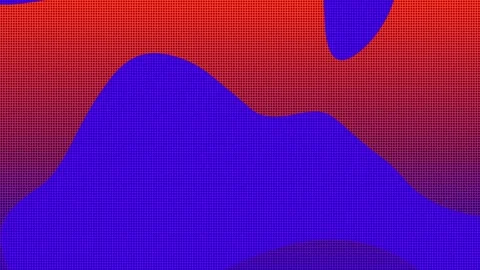 Abstract Blobs Flowing with Vibrant Color Gradient Transitions in Cinematic.. Stock Footage 345620691
