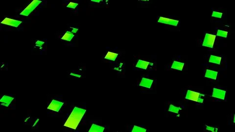 Abstract block chain network, big data, PCB background with flare and squar.. イラスト素材