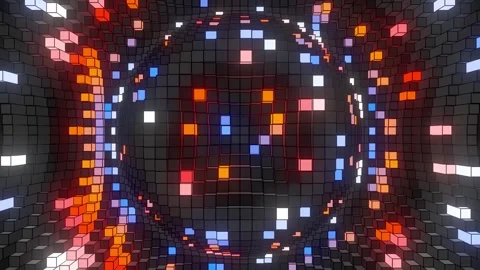 Abstract block shape forming mountain form Stock Footage 342914450