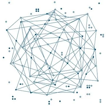 Abstract blockchain background. White Background. Stock Illustration