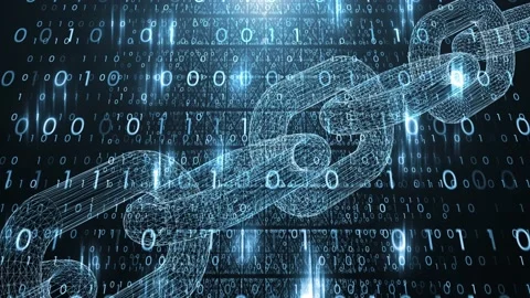 Abstract blockchain motion background Stock Footage 231634225